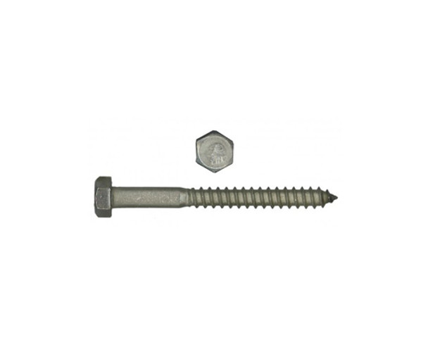 3/8" x 3 1/2" Hex Lag Screw - Plain