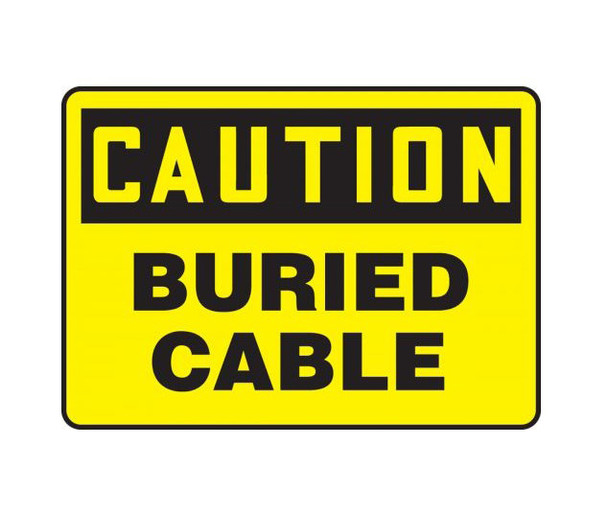 Accuform OSHA Caution Safety Sign : Buried Cable