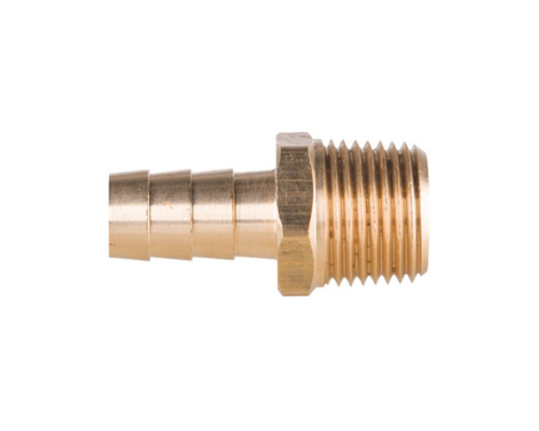 Bissett 3/8" Male Brass Barb x 3/8" MNPT