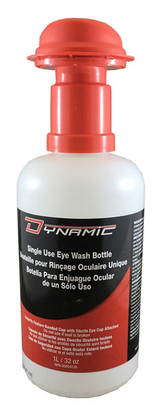 Dynamic Safety FAEW032SU Single Use Eye Wash Solution 32oz