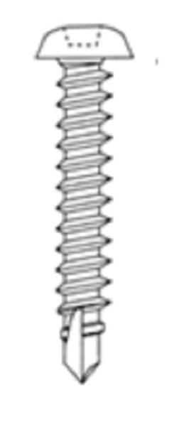 Pan Head Square Drive Teks Self Drilling Screw