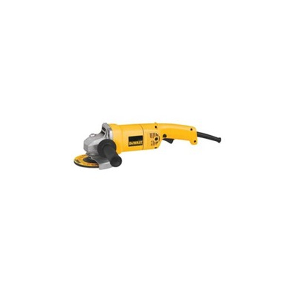 DeWalt's DW831 5" Medium Angle Grinder was built with a powerful 12 Amp motor for fast material removal and includes a high power to weight ratio efficiency.