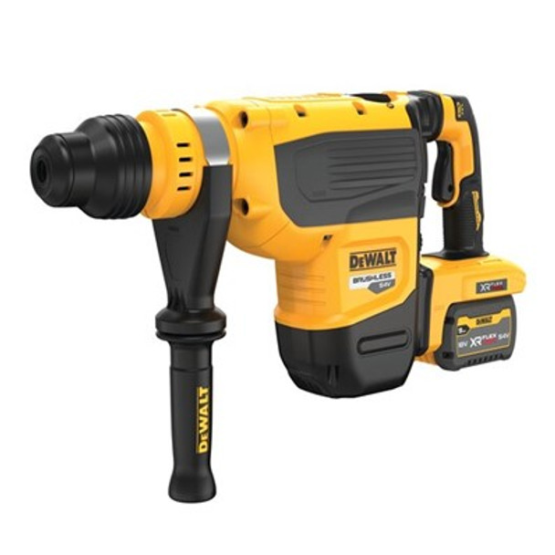 DeWalt's  DCH735X2 60V MAX* 1 -7/8" Brushless Cordless SDS MAX Combination Rotary Hammer Kit was designed to complete demanding concrete projects easily, with the 60V MAX* 1 -7/8".