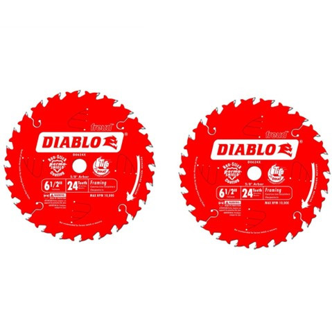 Showing both blades in the D0624PX 2-Pack, highlighting the Perma-SHIELD red coating.