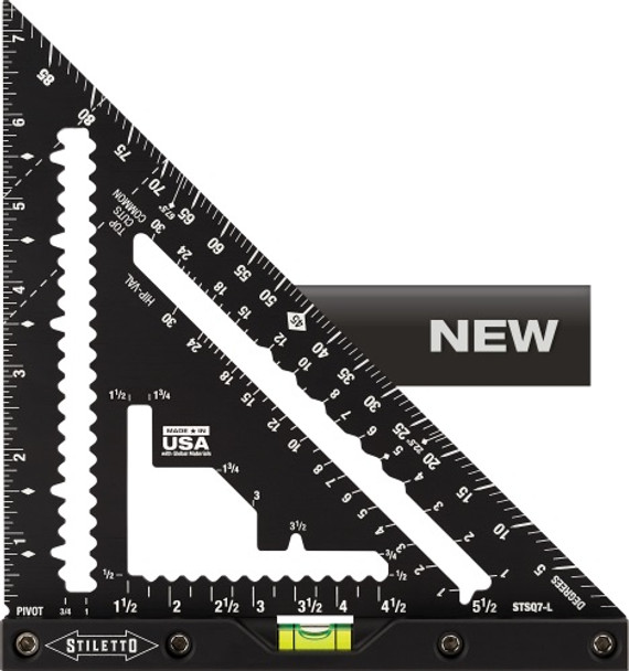 7" Carpenter Square with Level