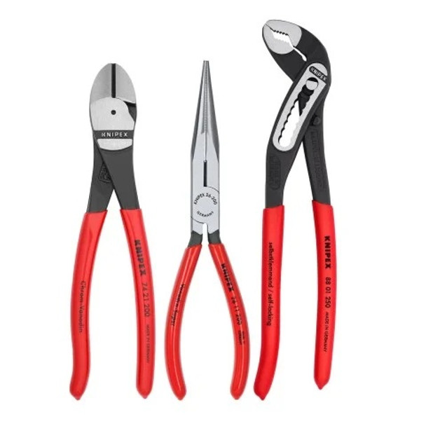 3-Piece Universal Pliers Set with Alligator Pliers