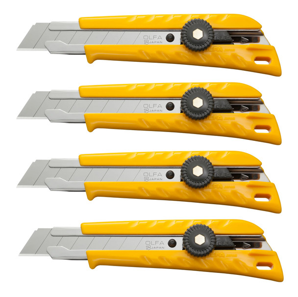 Classic Heavy Duty Ratchet-Lock Utility Knife, 4-Pack