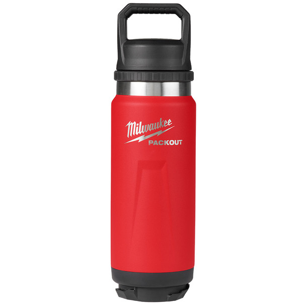 PACKOUT 24oz Insulated Red Bottle with Chug Lid