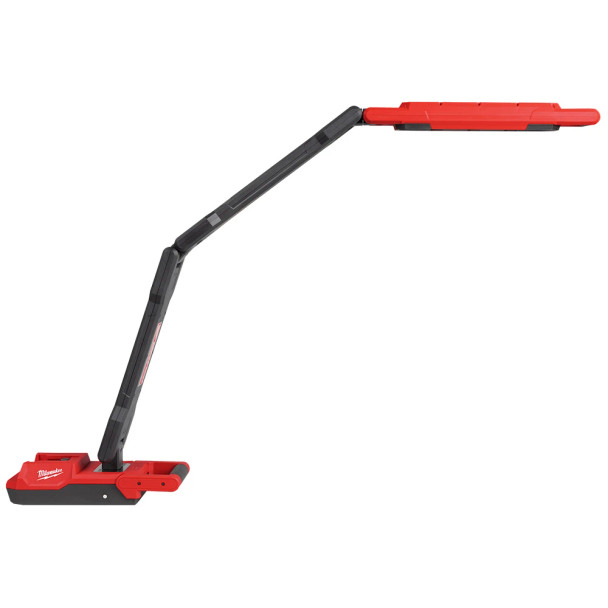 Milwaukee 2129-20 M18 Magnetic Extendable Boom Light extended in side profile view.