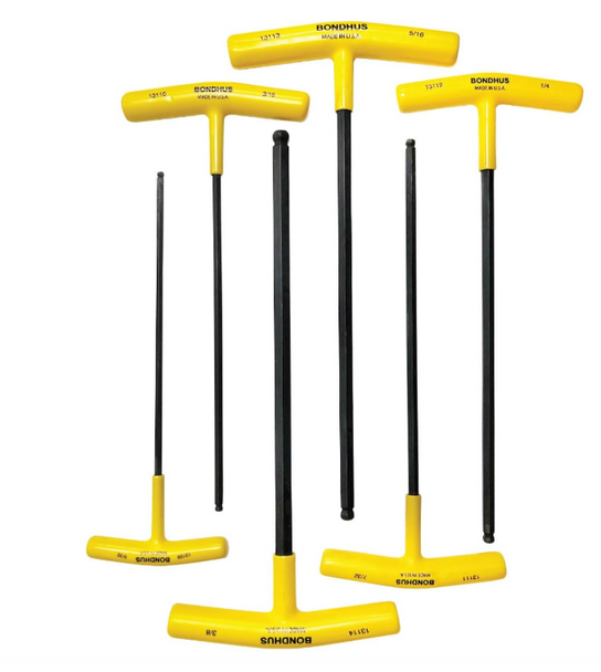 6pc Balldriver T-Handle Hex Tool Set 5/32-3/8
