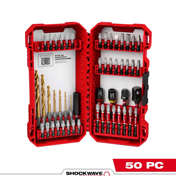 Milwaukee 48-32-4013 50PC SHOCKWAVE™ Impact Duty Drill & Drive Set