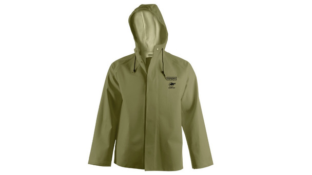 Ranpro V3246440 SNAPPER Rain Jacket with Hood-Green