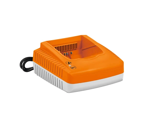 STIHL 48504305706 AL 500 high-speed battery charger designed for rapid charging of STIHL AK, AP, and AR lithium-ion batteries for professional and residential outdoor power equipment.
