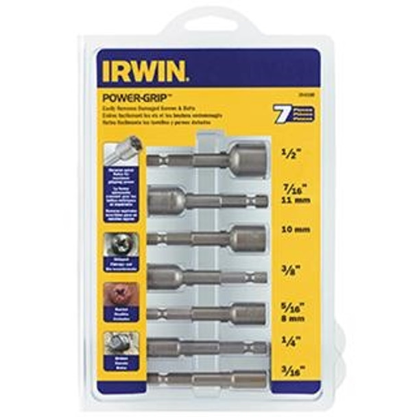 7 piece Power-Grip Screw and Bolt Extractor Set