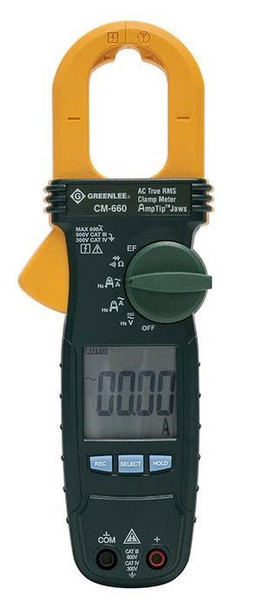 Greenlee CM-660 General Purpose Clamp Meter, AC 600-Amp