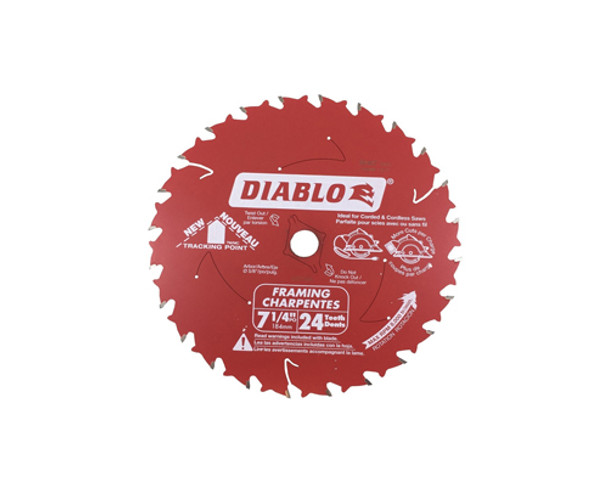 7 1/4" 24 Tooth Framing Saw Blade (FRED0724A)