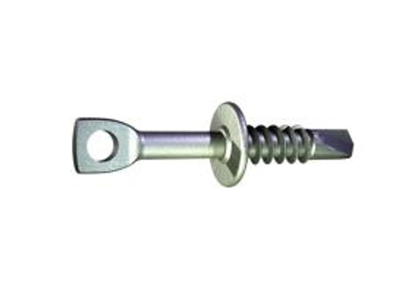 Grabber 1/4" by 2" Drill Point Screw Eye Lag