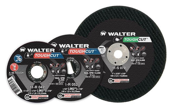 Walter 11-R 052 5" x 3/32" x 7/8" TOUGHCUT Cut Off Wheel