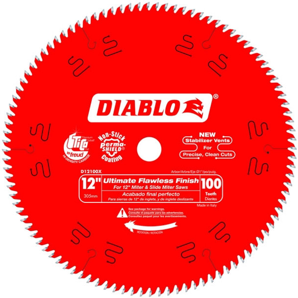 Diablo 12" 100 Tooth Ultimate Finish Blade