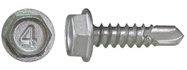 Ucan TRH1434BSS Stainless Steel 1/4-14 X 3/4 Hex Washer Head self drilling screws