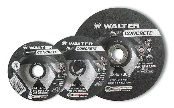 Walter 08-D 702 7" x 1/8" CONCRETE Wheel/Disc, C-24