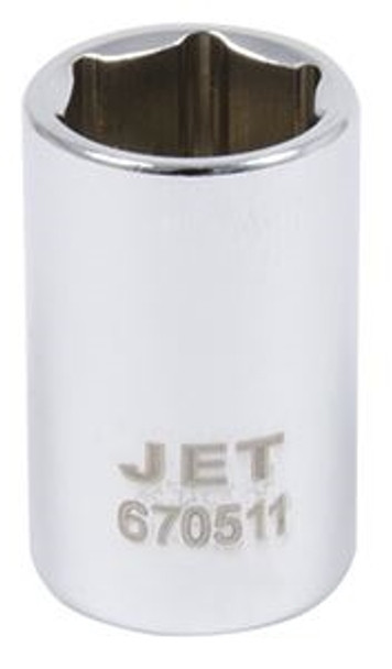 JET 670513 1/4" DR x 13mm Regular Chrome Socket - 6 Point