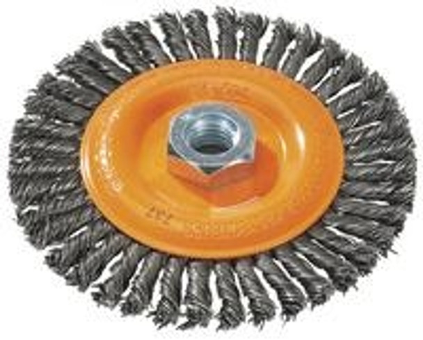 Walter 13-K 454 Knot-Twisted Stringer Bead Wire Wheel Brush - 4-1/2" x 5/8-11"