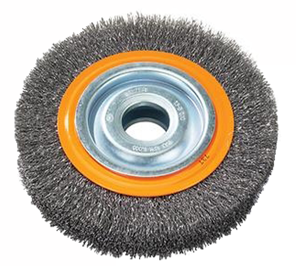 Walter 13-B 060 Bench wheel brush with crimped wires 6" X 7/8"