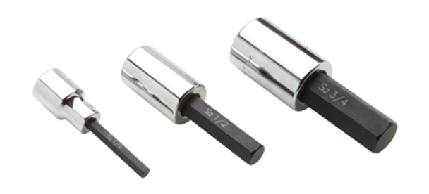 Gray Tools DW8L Hex Head Socket - Standard Length - 1/4 inch