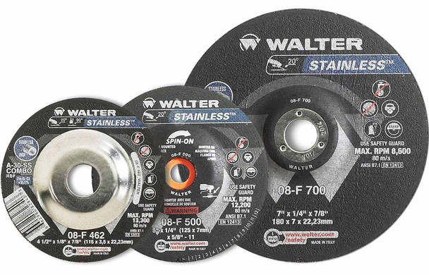 Walter 08-F 510 5" x 1/4" STAINLESS Wheel/Disc - A-30