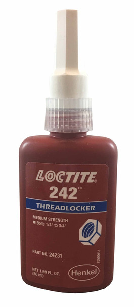 Loctite 242 Medium Strength, Blue Threadlock - 50ml