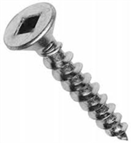 Robertson 6024FZLRN #6 x 1-1/2" Flat Head Zinc Plated Wood Screw, Lo-Root, 4-Nib - Bulk