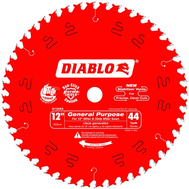 Diablo 12" - 44 Tooth General Purpose Saw Blade