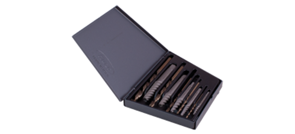Gray Tools SE1410 Combination Screw Extractor & Drill Set 10 Pieces