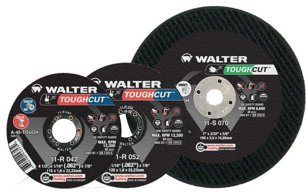 Walter 11-R 062, 6" x 3/32" x 7/8" TOUGHCUT Cut Off Wheel