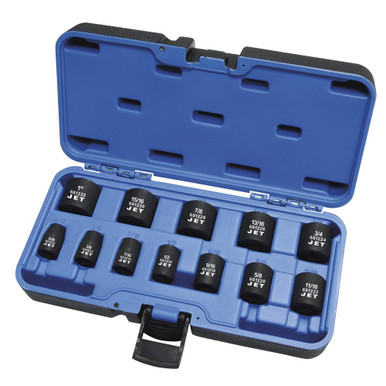 Jet 610207 PS1238 3/8″ Drive 6 Point SAE Impact Socket Set – 12 Piece ...