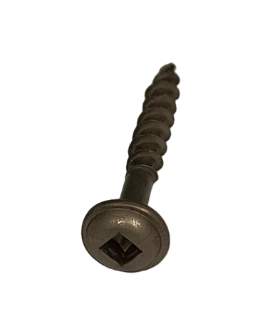 Robertson #8 Round Washer Head, Square Drive, Lo-Root & Lub, Wood Screws