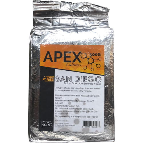 Apex Cultures San Diego Dry Yeast  11.5g