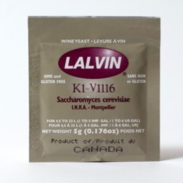Lalvin K1V-1116 Wine Yeast 5 g (SL64)