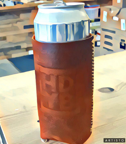 HDYB Leather Koozie for 16oz Cans  