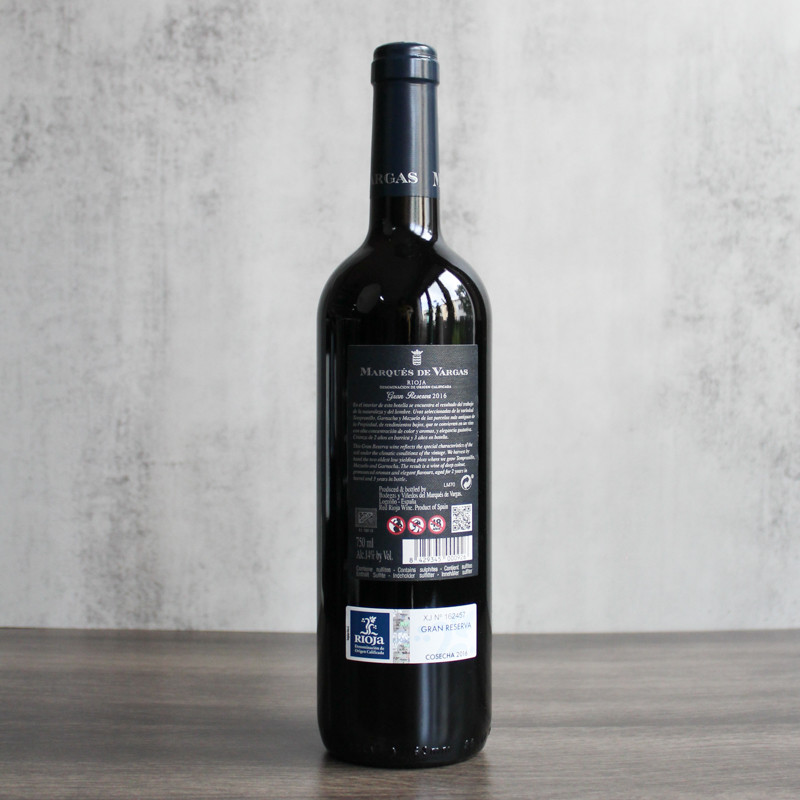 Marques de Vargas Rioja Gran Reserva 2016 - The Cheese Shop Pte. Ltd.