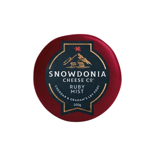 Snowdonia Ruby Mist Cheddar with Port and Brandy