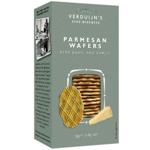 Verduijn's Parmesan Wafers with Basil and Garlic