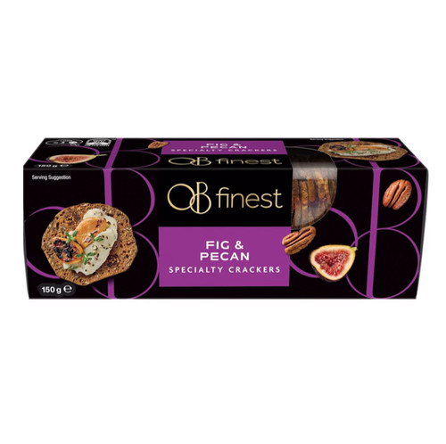OB Finest Specialty Crackers  Fig and Pecan 150g