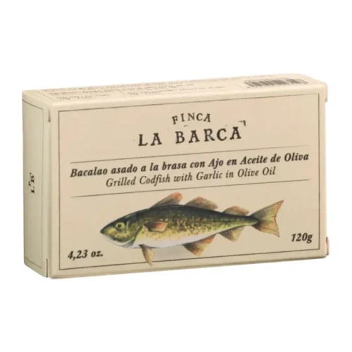 Finca La Barca Grilled Codfish with Garlic in Olive Oil
