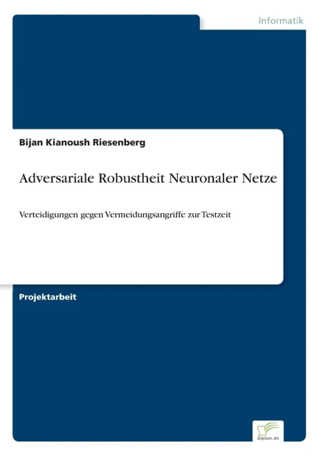 Adversariale Robustheit Neuronaler Netze: Verteidigungen gegen Vermeidungsangriffe zur Testzeit (German Edition)