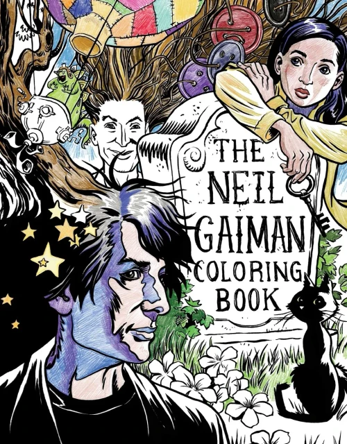 The Neil Gaiman Coloring Book: Coloring Book For Adults And Kids To Share