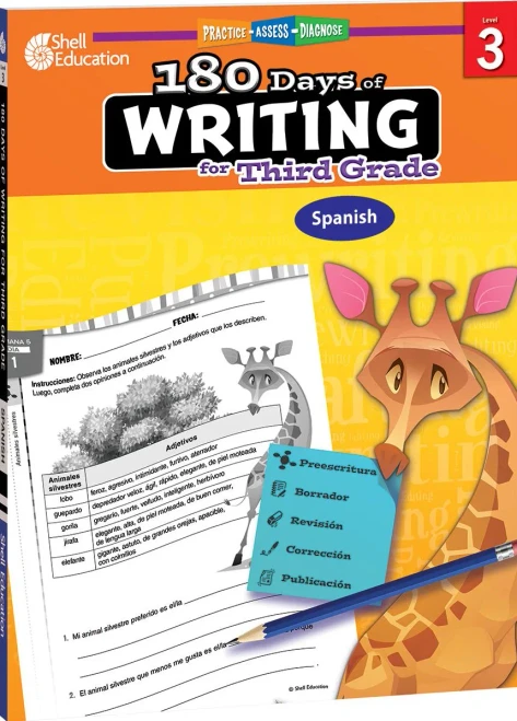 180 Days of Writing for Third Grade (Spanish) (180 Days of Practice) (Spanish Edition)