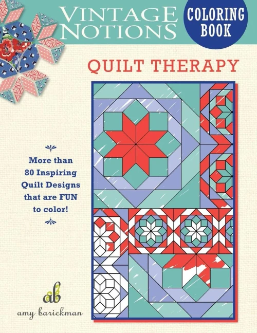 Vintage Notions Coloring Book: Quilt Therapy