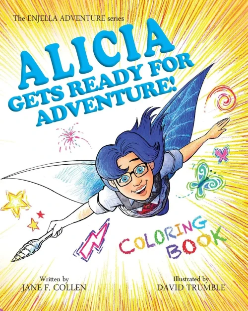 8X10Coloring Book Alicia Gets Ready (The Enjella Adventure Series)